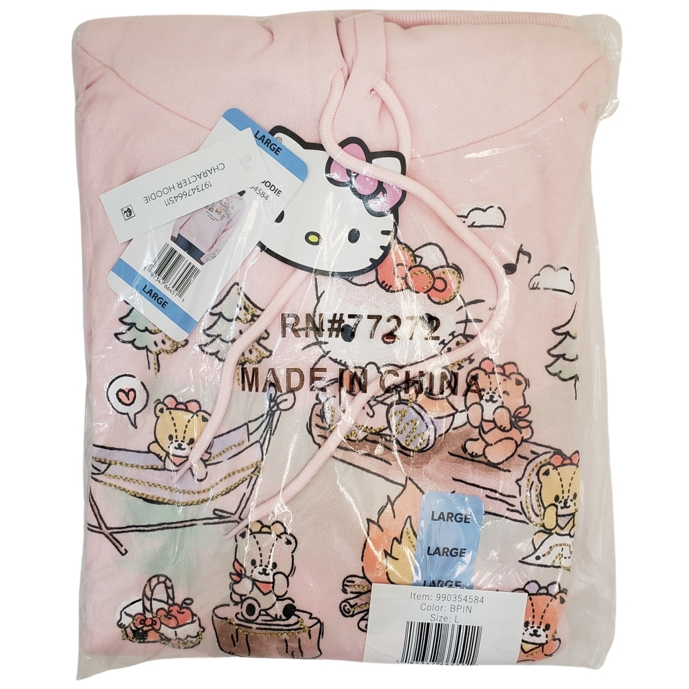 Character Hoodie Women Large Hello Kitty NWT